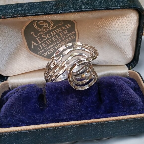 Swirling Sterling Silver Ring - Picture 2 of 3